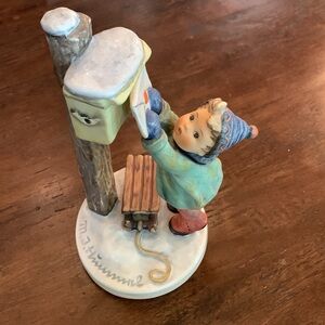 Hummel Goebel  A Letter to Santa Claus Porcelain Figurine